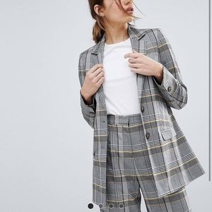 ASOS tailored check blazer size 4